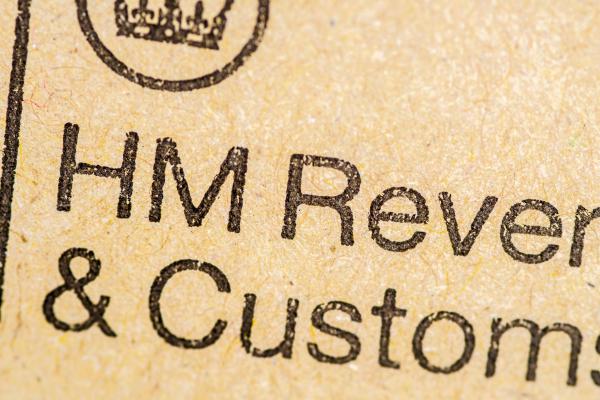HM Revenue & Customs written on envelope with crown logo above