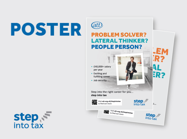 Step into tax poster