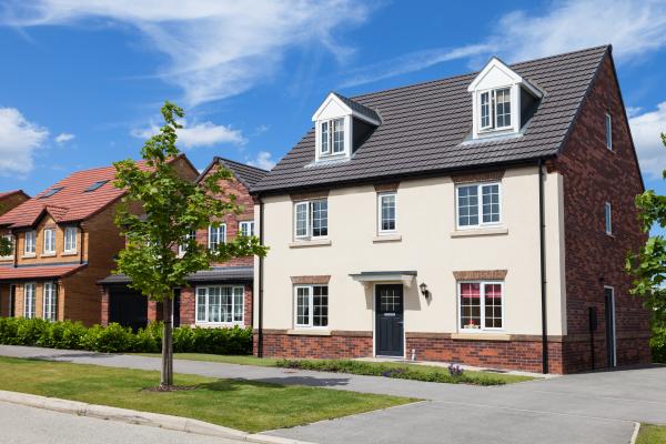 Houses on a modern estate