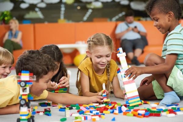 Children playing at daycare centre