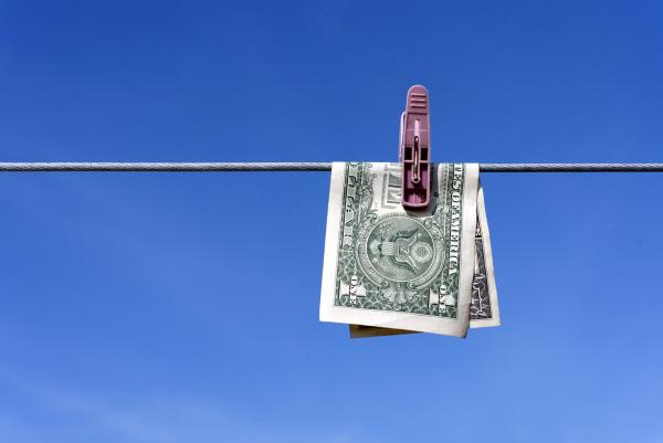 American dollar pegged on a line